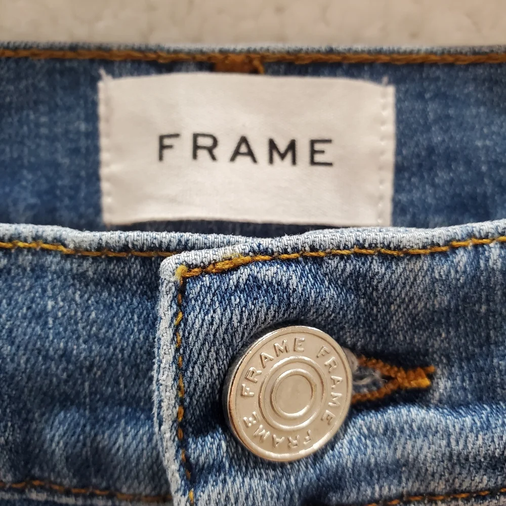 Frame Women's Size 32 Blue Le Palazzo High-Rise Wide Leg Denim Jeans Pants. - Picture 4 of 14